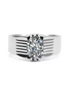 Ring Vintage style Zircon Sterling silver 925 vrc007s